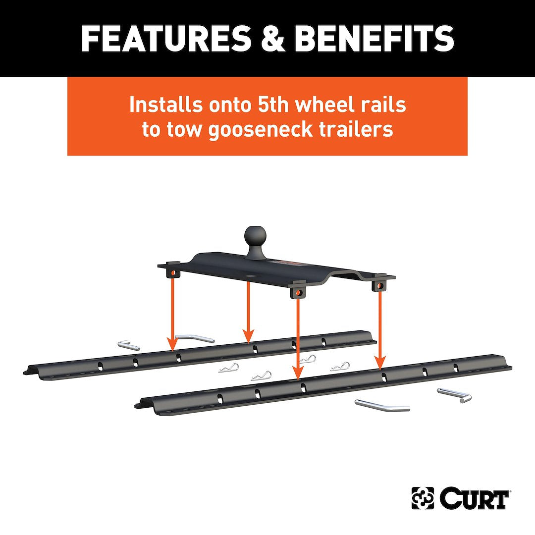 Curt 16055 Fifth Wheel Trailer Hitch Conversion Kit - image 3