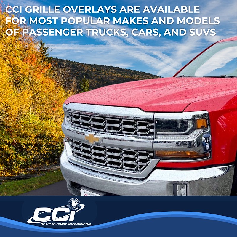 Coast to Coast GI136 Chrome ABS Grille Insert