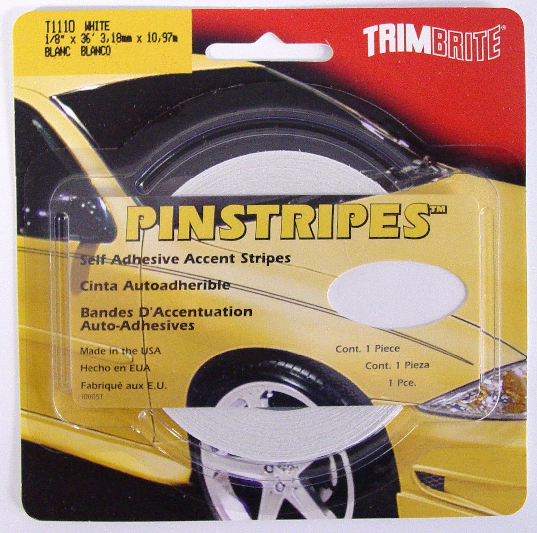 Trimbrite T1110 White Pinstripe Tape
