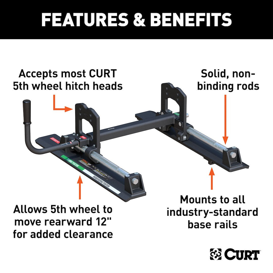 Curt 16560 Fifth Wheel Trailer Hitch Slider - image 2