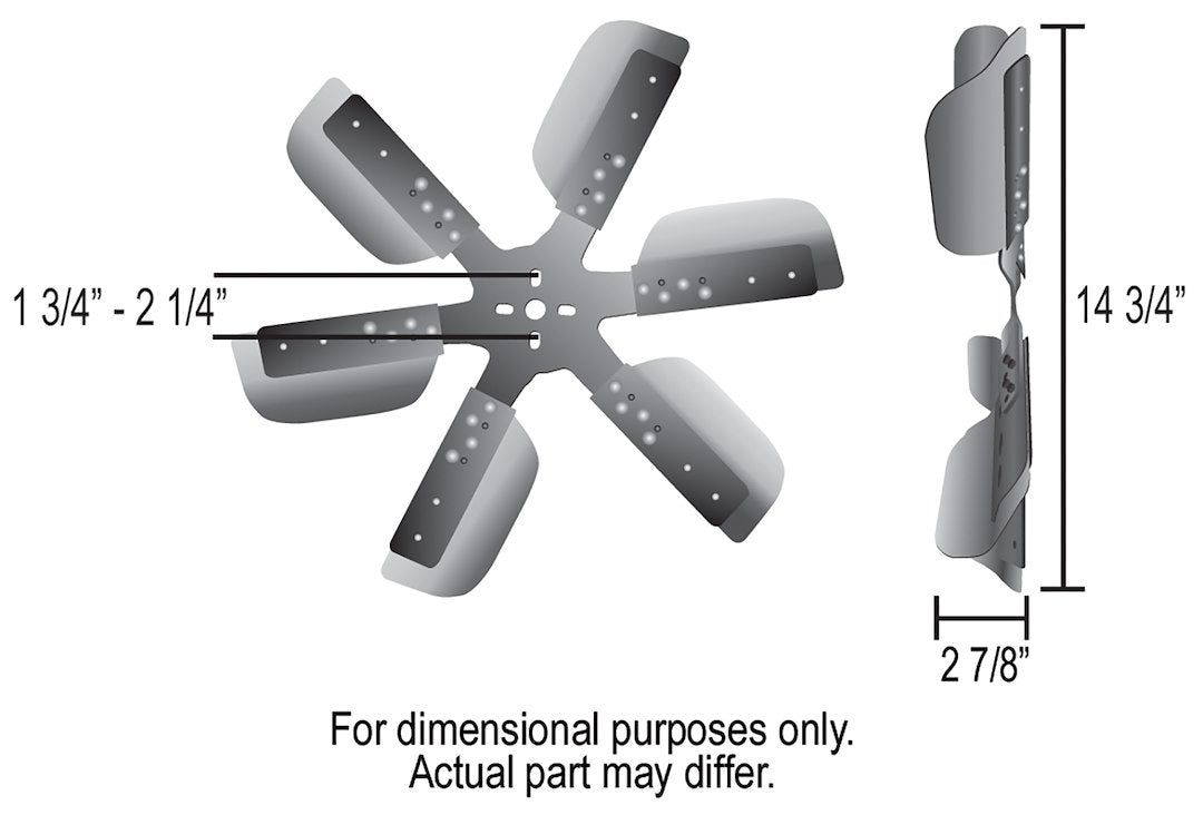 Derale 17015 Stainless-Blade Mechanical Flex Cooling Fan - image 3