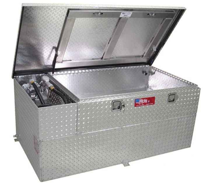 RDS 72855 90 Gallon Aluminum Combo Fuel Transfer Tank & Tool Box