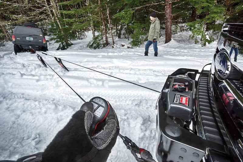 Warn 97740 16.5ti-S 12V Electric Recovery Winch with 80 Ft Spydura Pro