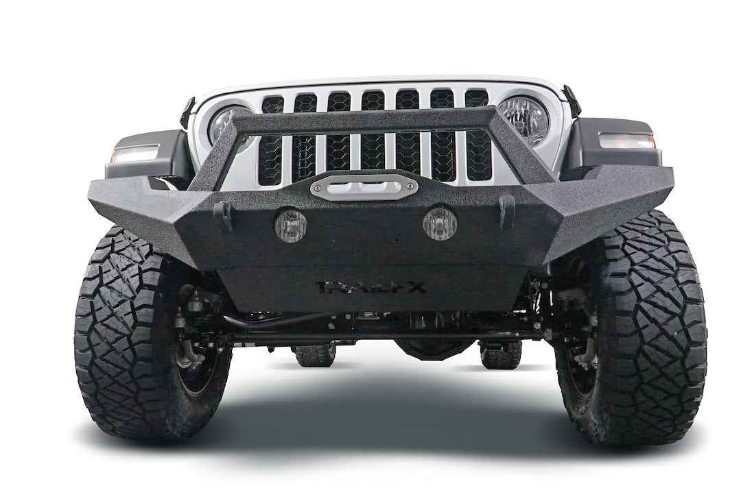 TrailFX JL07T Front Steel Bumper with Winch Mount