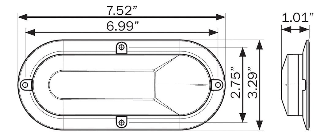 Optronics STL1211RCFHPGP Trailer Light