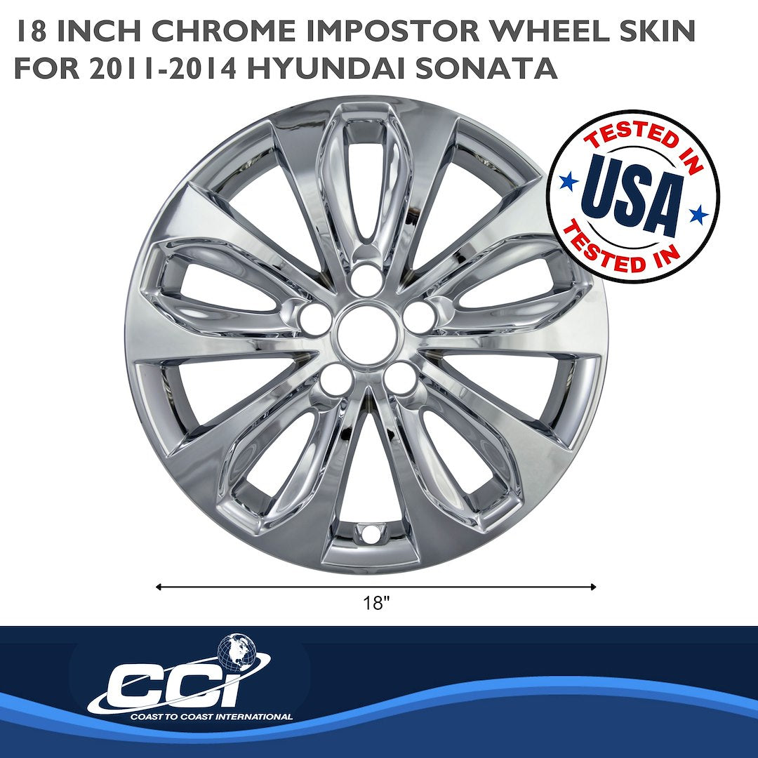 Coast To Coast IMP353X Chrome Sonata Impostor Wheel Skins - image 2