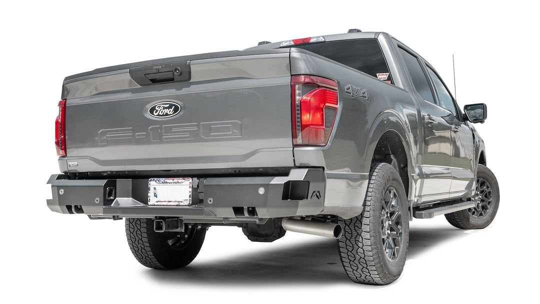 Fab Fours FF24-W6551-1 Formed-Steel Rear Bumper for Ford