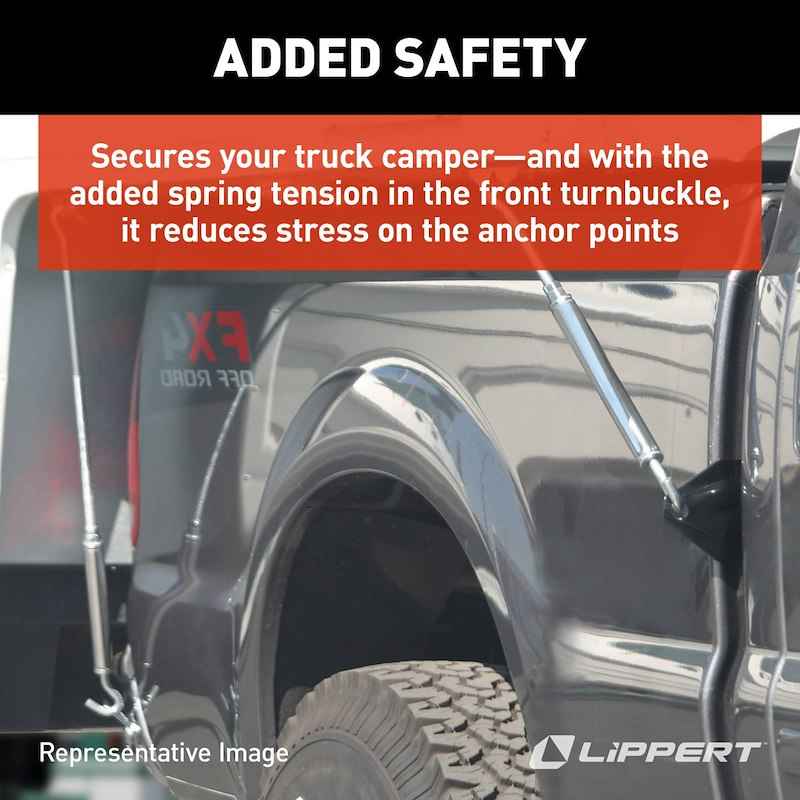 Happijac Qwik-Load Turnbuckle Kit 182895 – Stainless Steel Camper Tie Down