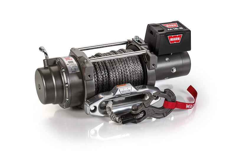 Warn 97730 M15-S 12V Electric Recovery Winch with 80 Ft Spydura