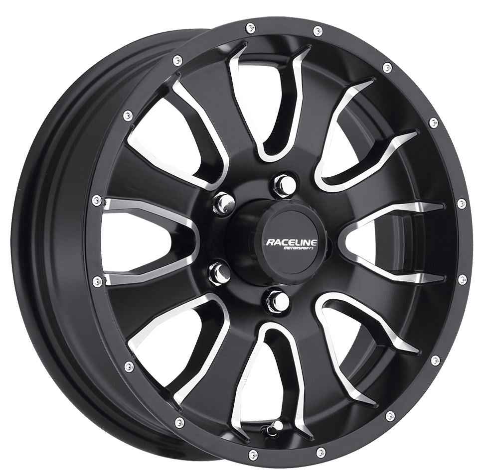 Raceline 860M-55012 15 x 5 Aluminum Trailer Wheel - 5 x 114.3 mm