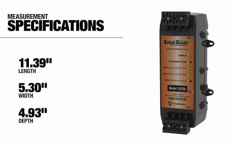 Surge Guard 35550 Hardwired RV Surge Protector – 50 Amp