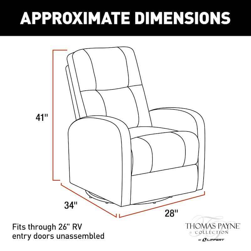 Thomas Payne Swivel Pushback Recliner – Millbrae 2020129869