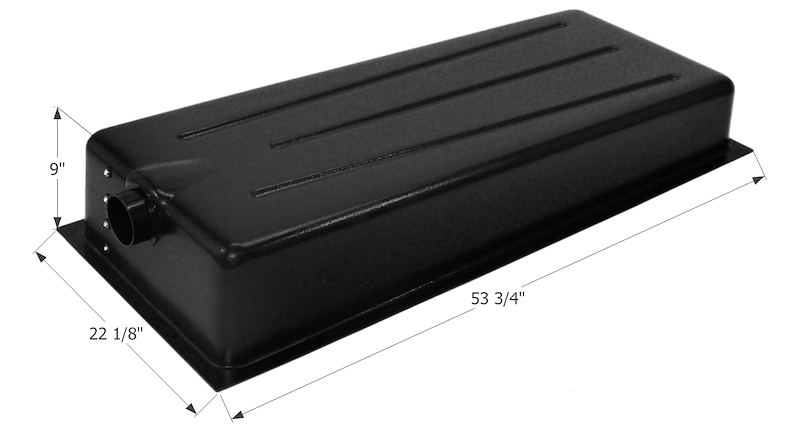 29 Gallon Waste Holding Tank – 53-3/4" L x 22-1/8" W x 9" H – 12060