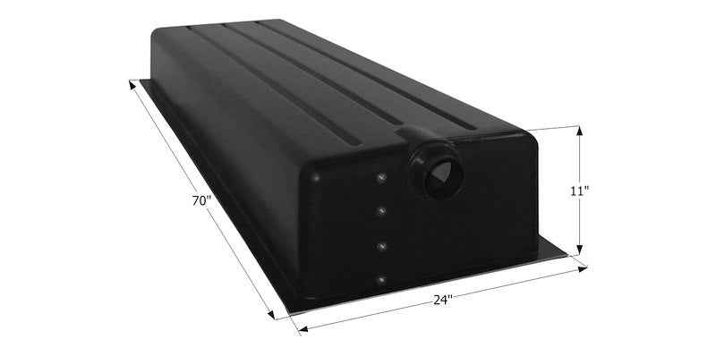 54 Gallon Waste Holding Tank – 70" L x 24" W x 11" H – 12424
