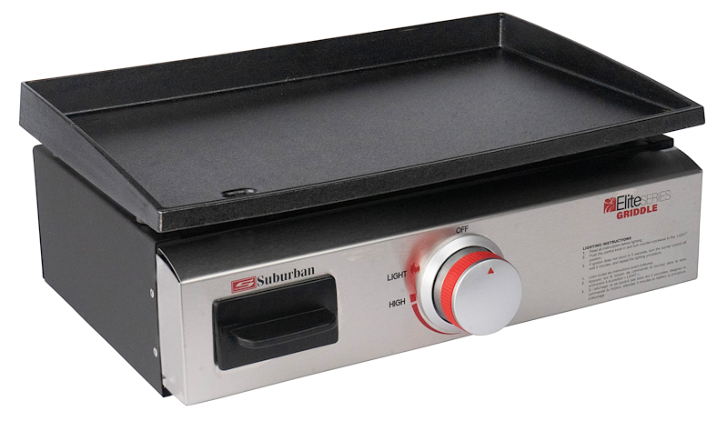 Invision Outdoor Griddle SOP-1002A – 11,000 BTU Cast Iron, Slide Mount 3060ALG