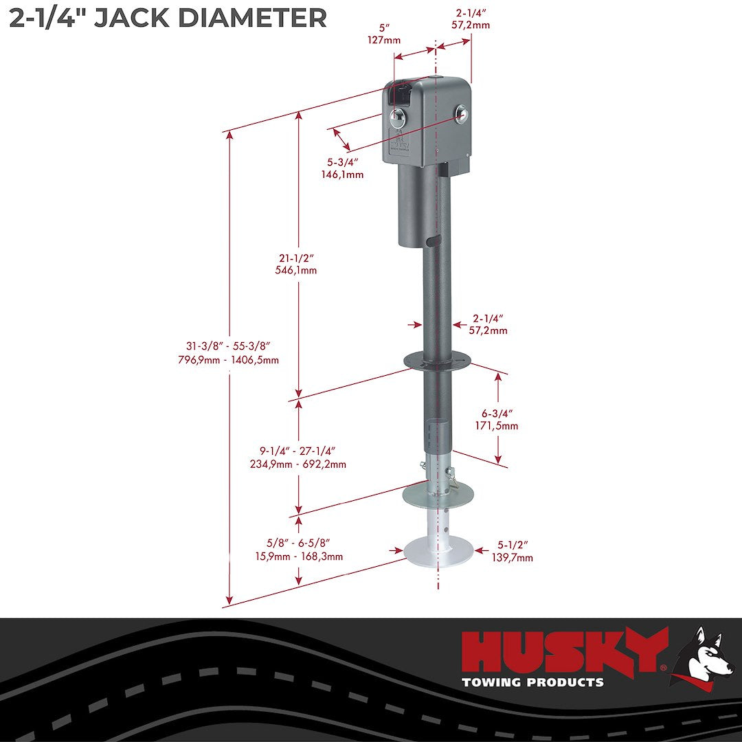 Husky Towing 87247 Trailer Tongue Jack - image 3