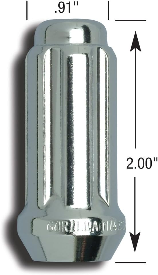 Gorilla 26148HT Small-Diameter Duplex Acorn Lug Nuts, 60 Pack