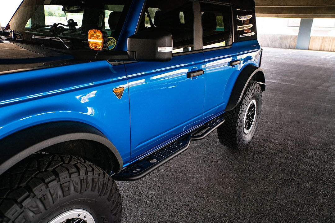 DV8 Offroad SRBR-02 OE Plus Bronco Round Step Bars