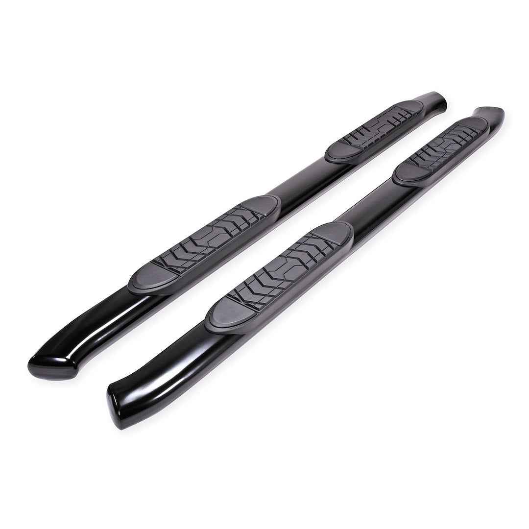 TrailFX A7064B 5 in Oval Nerf Step Bars - Black, 300 lb