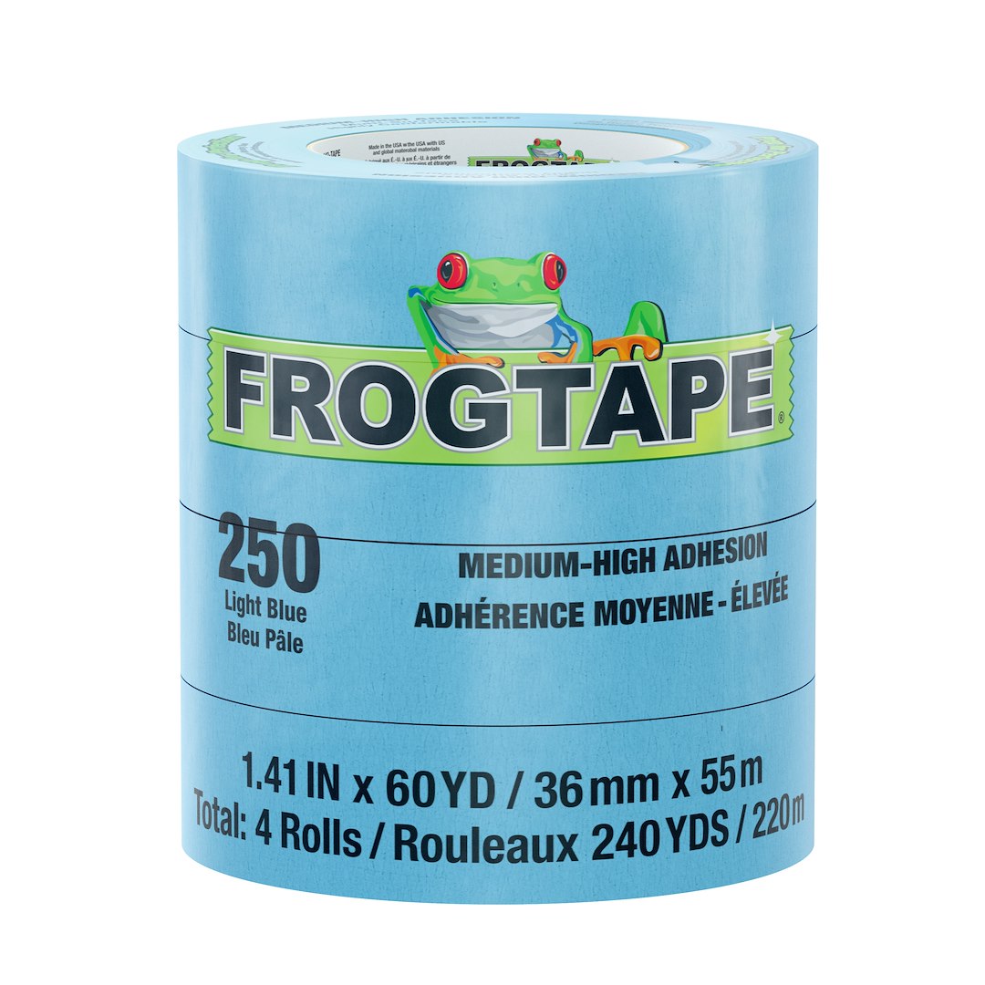 Shurtape 105328 CP 250 Light Blue Masking Tape, 32 Rolls