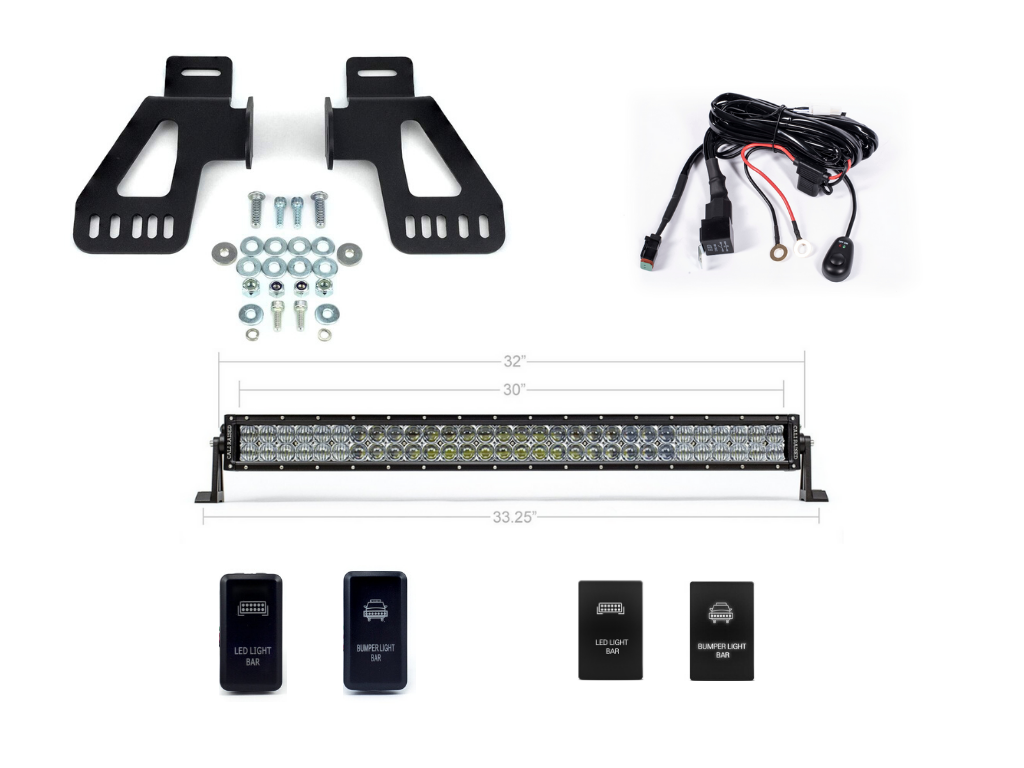 Cali Raised LED CR2572 Tacoma Combo Bar with Tall Blue Backlight - image 1