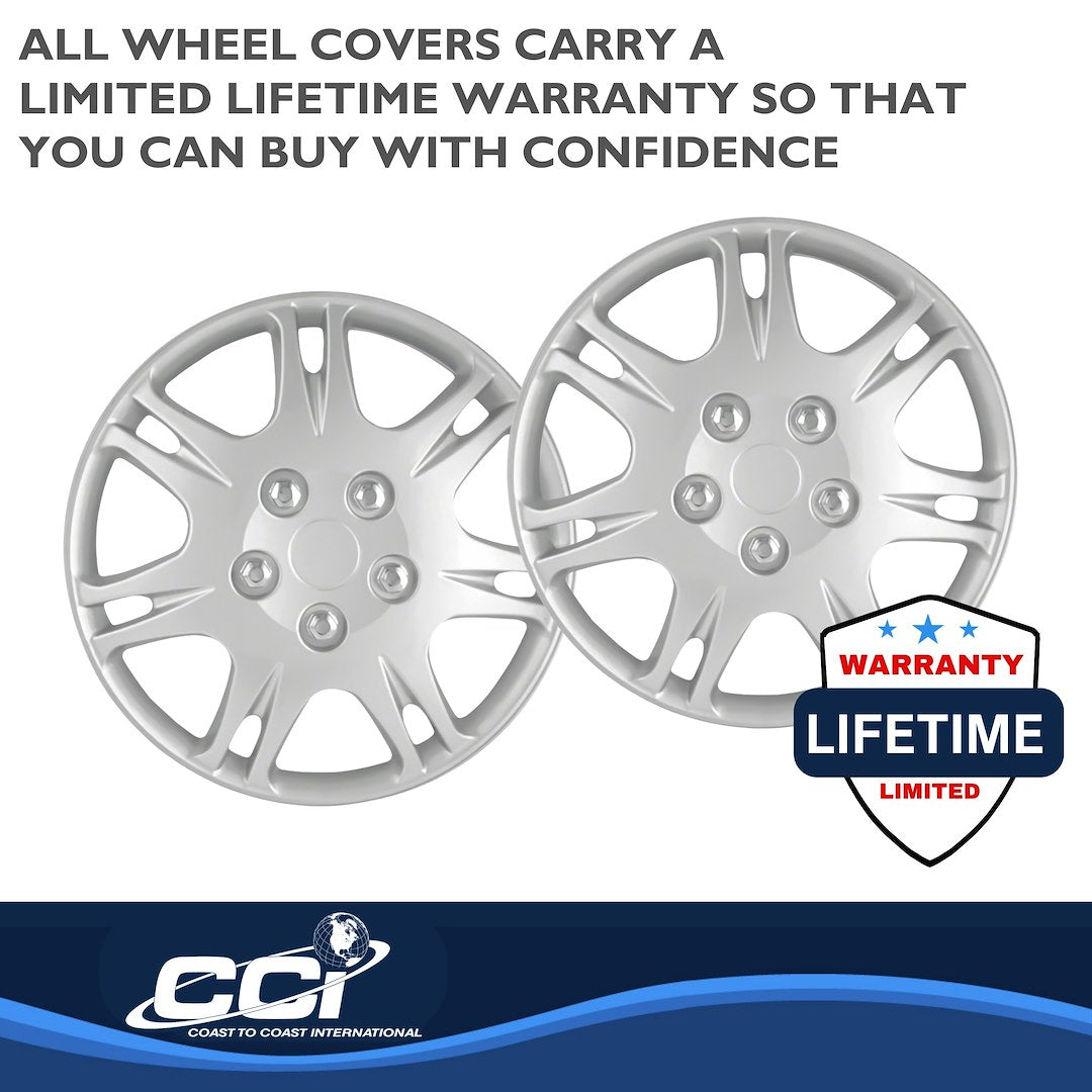 Coast To Coast B881315S Silver Galant Wheel Covers - image 3