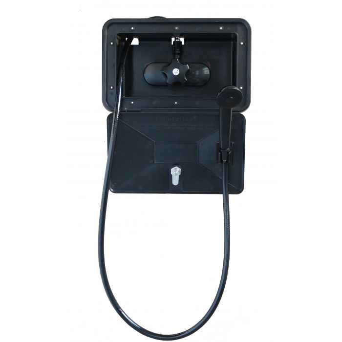 Empire Faucet SHWRBOX1BL Exterior Shower Box - Black, Single Handle