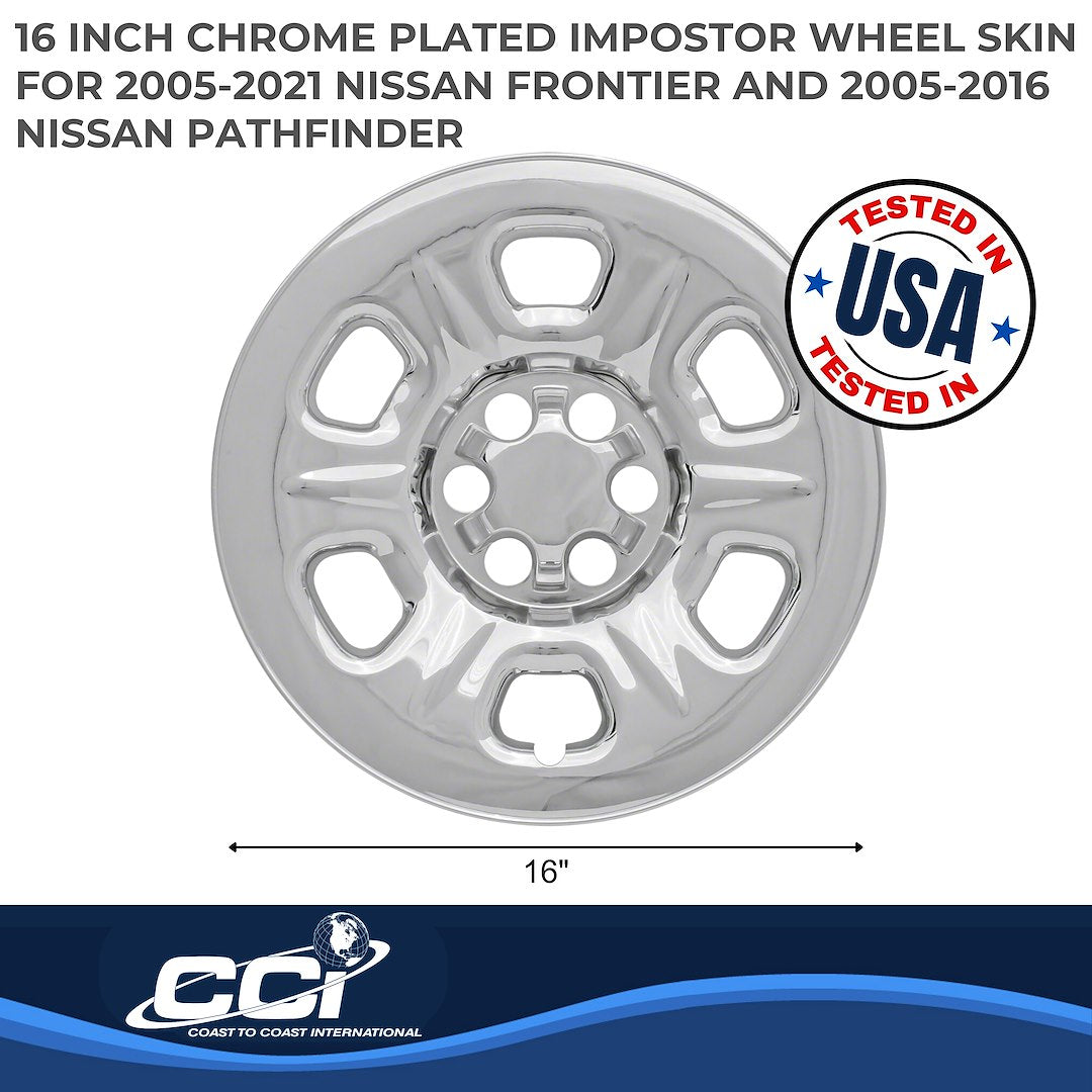 Coast To Coast IMP69X 16-Inch Chrome Frontier Wheel Skins - image 2