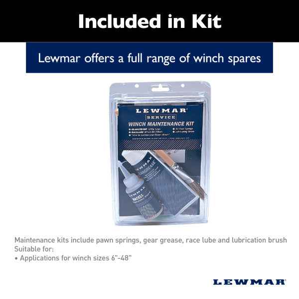 Lewmar 19701500 Standard/Self-Tailing Winch Service Kit