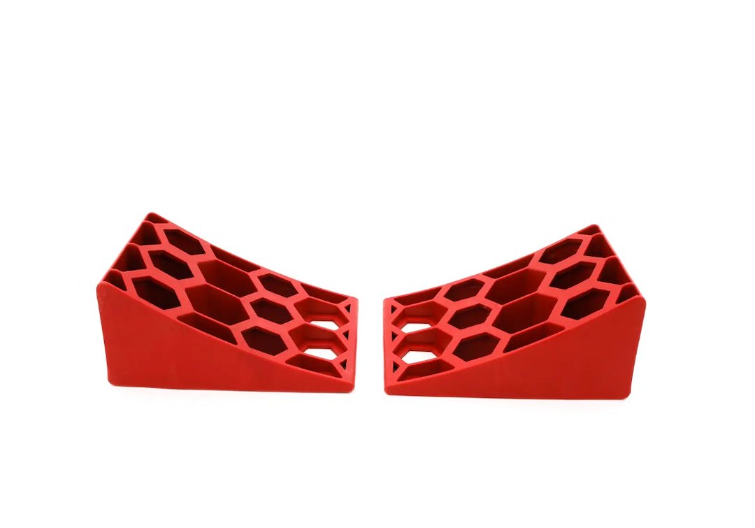 Weigh Safe WS-DWCS Orange Trailer Wheel Chocks - Set of 4