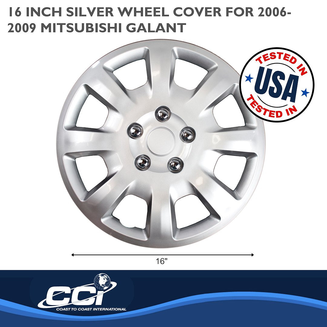 Coast To Coast 44216S Galant 16-Inch Silver Wheel Covers - image 2