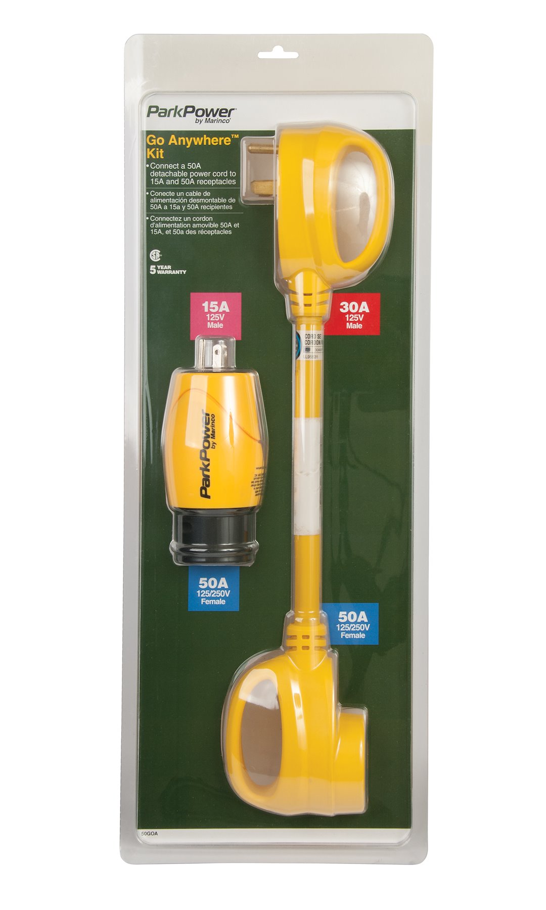 Marinco 50goa Power Cord Adapter