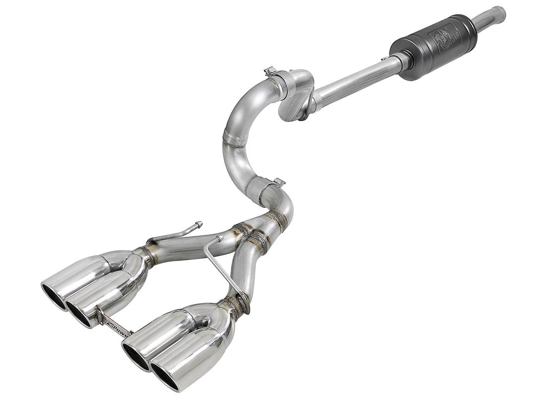 Advanced FLOW Engineering Rebel Cat-Back System Single Quad Exhaust System Kit 49-38073-P - image 1