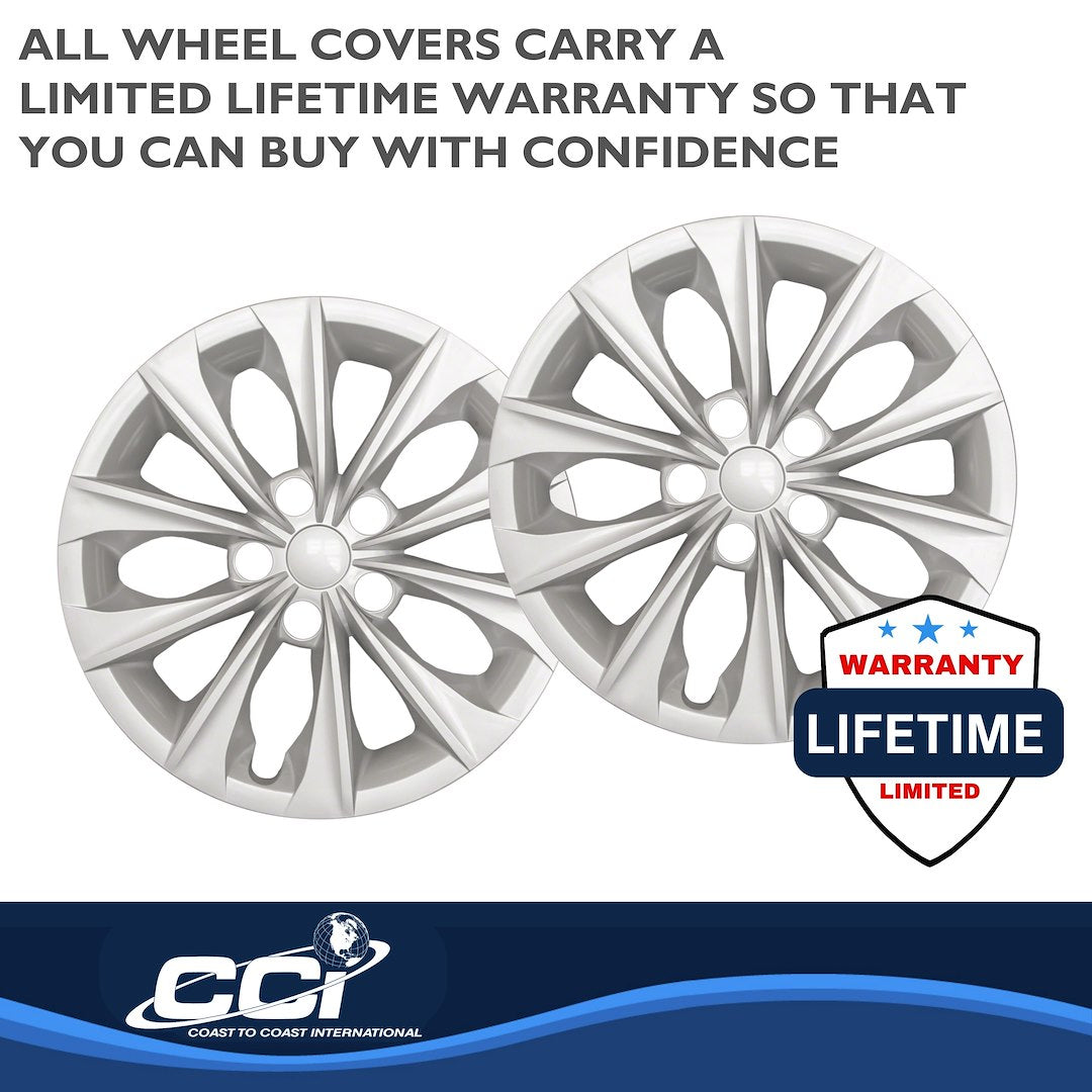 Coast To Coast 51416S Camry Silver 10-Spoke Covers - image 3