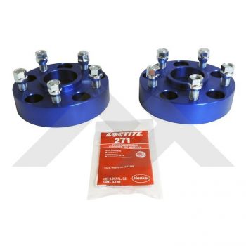 Crown Automotive RT32018 Blue Hub-Centric Wheel Spacer Pair - image 1