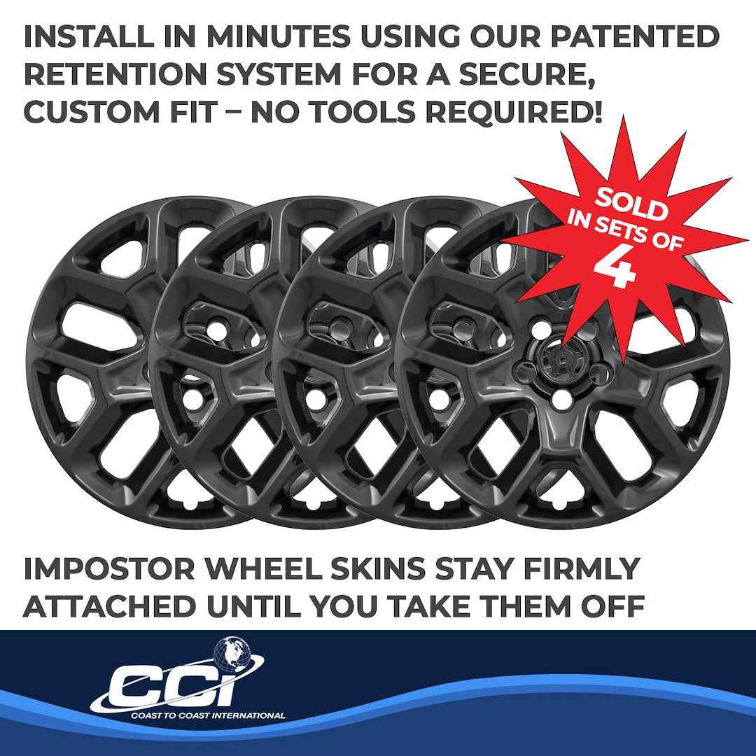 Coast To Coast IMP386BLK Black Renegade Impostor Wheel Skins
