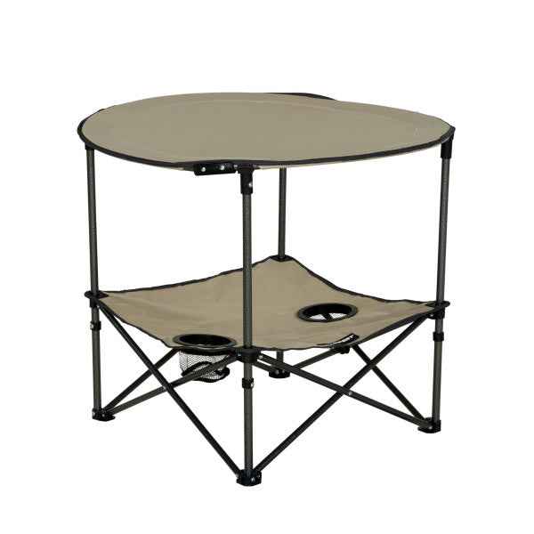 Lippert 2023053721 2-Tier Folding Camp Table - Sand, 80 lb