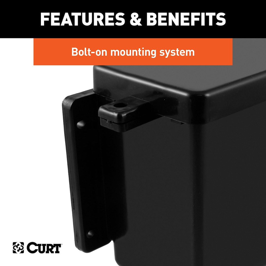 CURT Trailer Breakaway System Battery Box (52022) – Material: Plastic