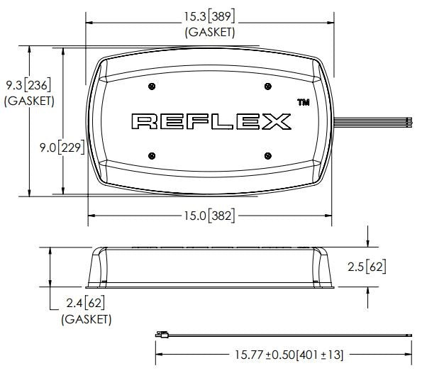 ECCO 5587CA Reflex Eight-Head LED Mini Bar, 12–24V DC