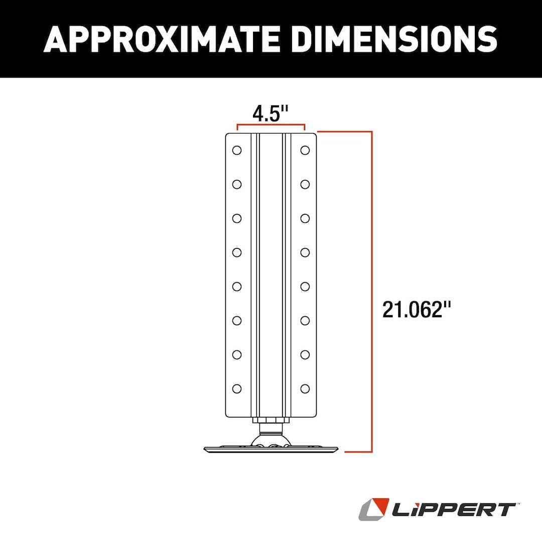 Lippert 3728923 Hydraulic RV Leveling Jack - 8000 lb