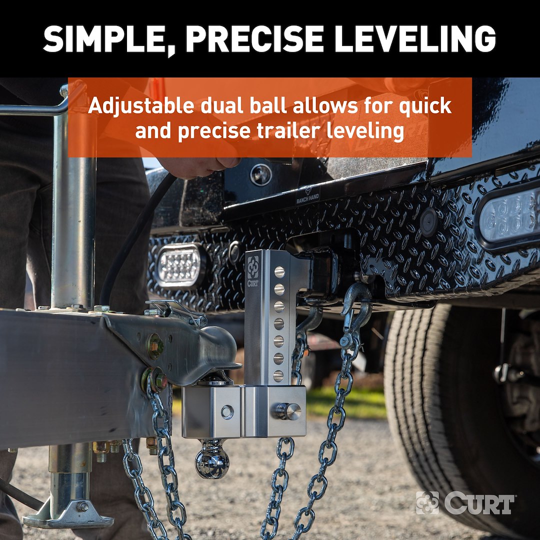 CURT 45365 Alumilite Adjustable Dual-Ball Mount - image 4