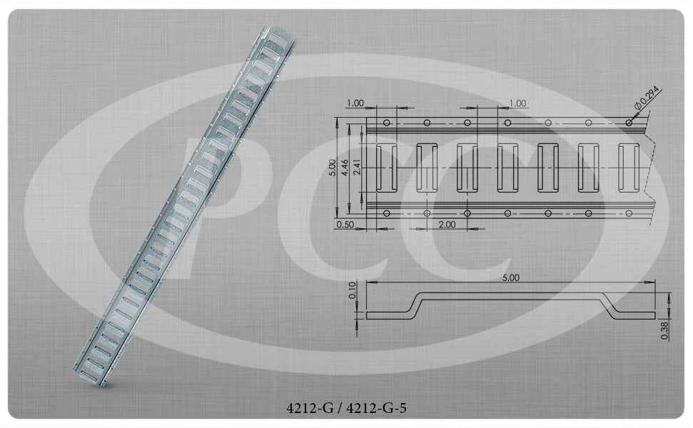 Pacific Cargo 4212-G Tie Down Track - 10 ft