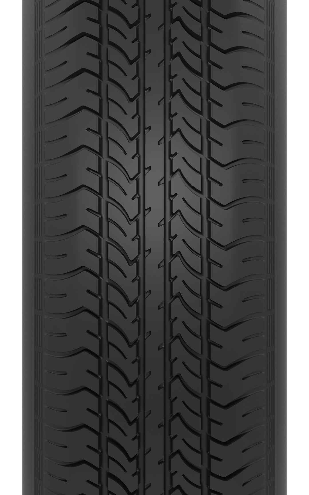Americana ST205/75D14 Bias-Ply Tire and Black Modular Wheel Assembly
