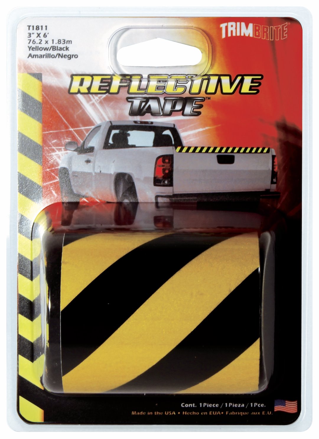 Trimbrite T1811 Yellow/Black Reflective Tape