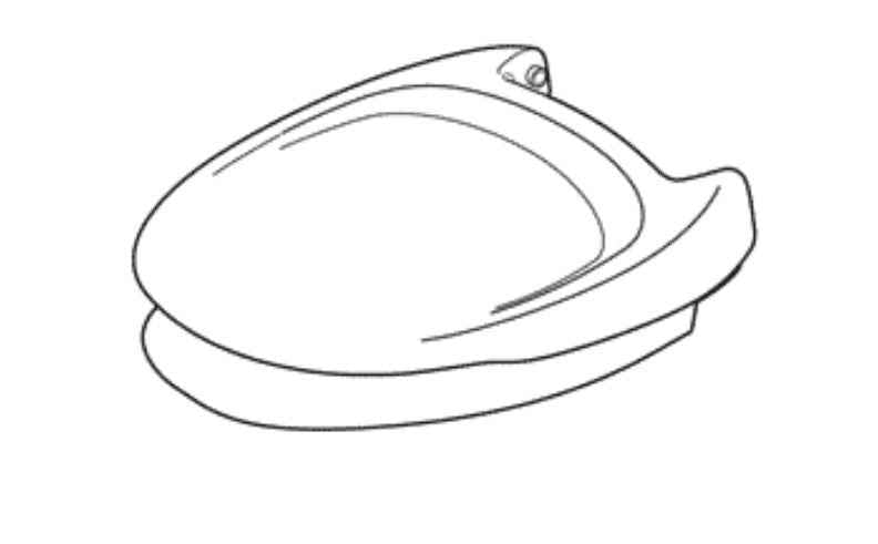 Thetford 50352 Round Toilet Seat - Parchment White