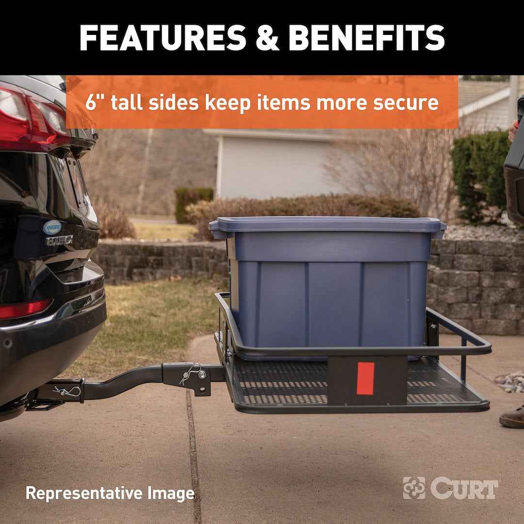 CURT 18150 Hitch Cargo Carrier - 20 in x 60 in, 2 in