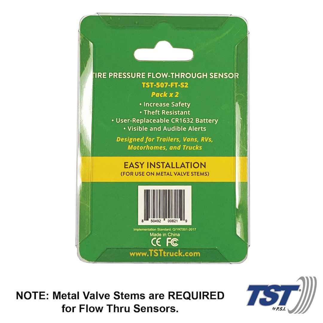 TST TST-507-FT-S2 Flow-Through TPMS Sensors - Set of 2