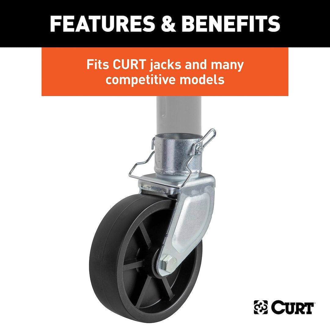 Curt 28276 Trailer Tongue Jack Caster - image 3