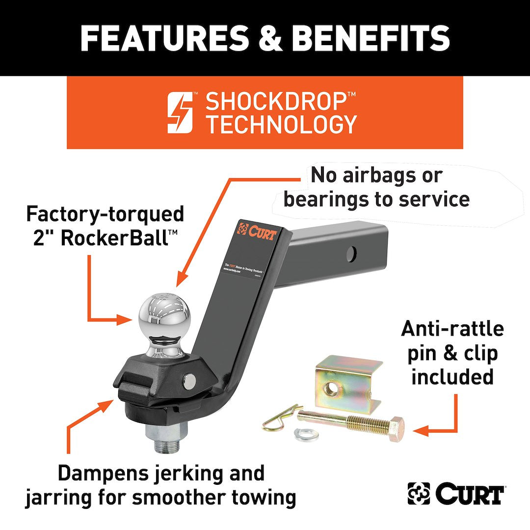 Curt 45144 Trailer Hitch Ball Mount - image 2