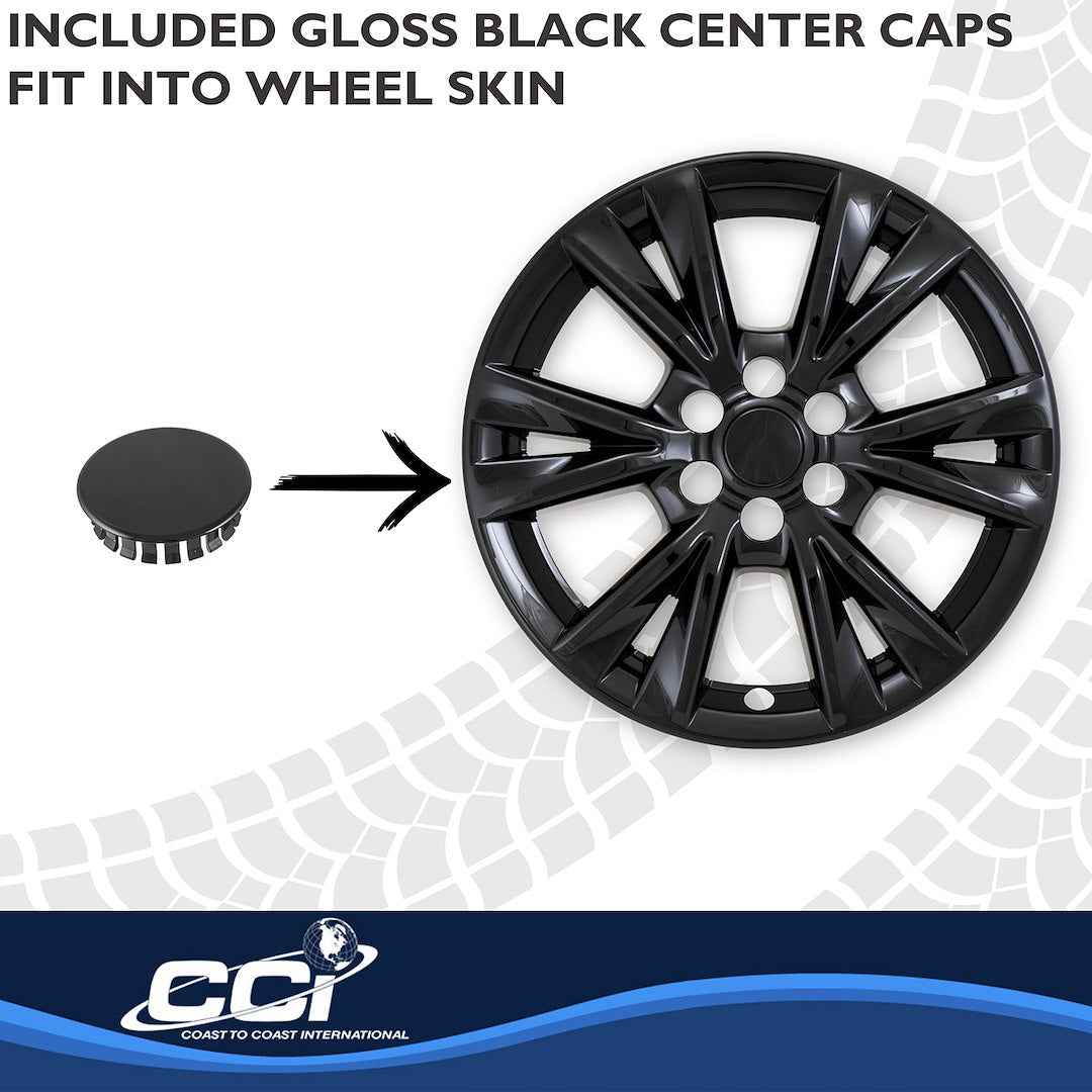 Coast To Coast IMP518BLK Gloss Black 18-Inch Skin Set